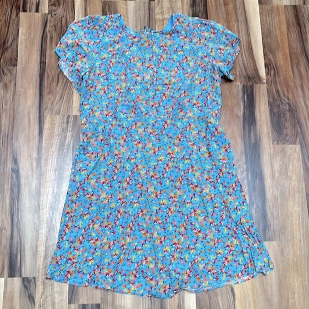 LOFT casual formal dress in blue size 14
